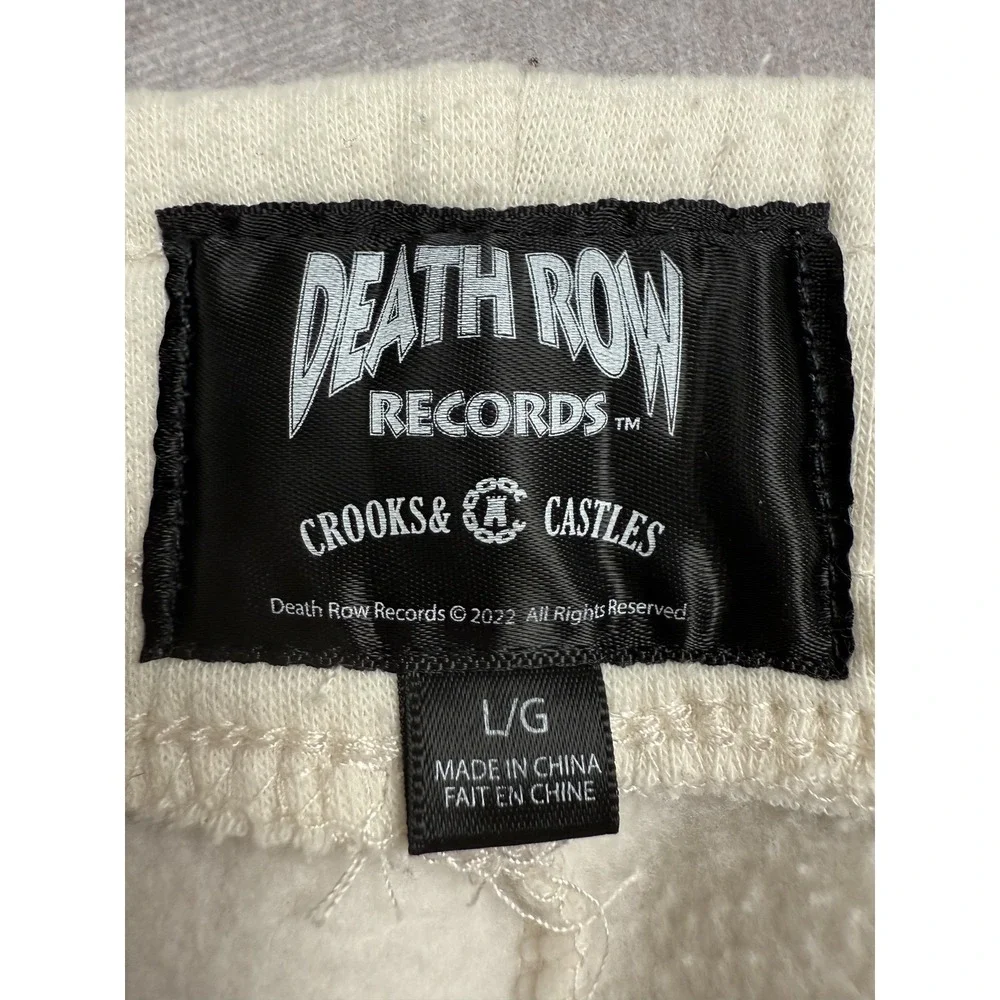 Crooks & Castles Death Row Records Pants Mens Large White Graphic Joggers 2022 - Picture 13 of 16